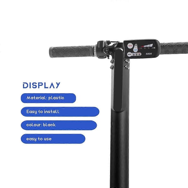 Elektrisk Cykel 36V48V S800 LED LCD Mätare Kontrollpanel Display för Ebike Controller 5 Pin Vattentät Kontakt