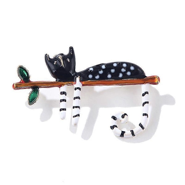 brocher til kvinder Kat Broche Nål Mode Dyre Smykker til Kvinder Piger 4.9*3CM HVID