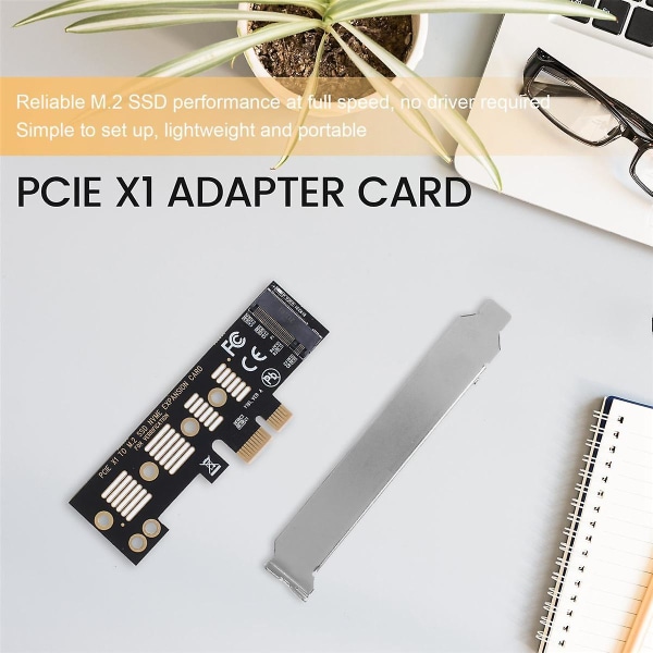 M2 SSD NVME Til PCIE X1 Adapterkort PCIE X1 Til M2 Utvidelseskort Harddiskadapter M-Nøkkel Grensesnittkort