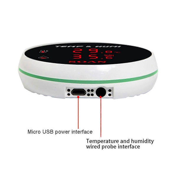 Tuya Wifi Temperatursensor Tråd Digital Smartlife Termometer Rum Vatten Pool Termostat Alarm EU