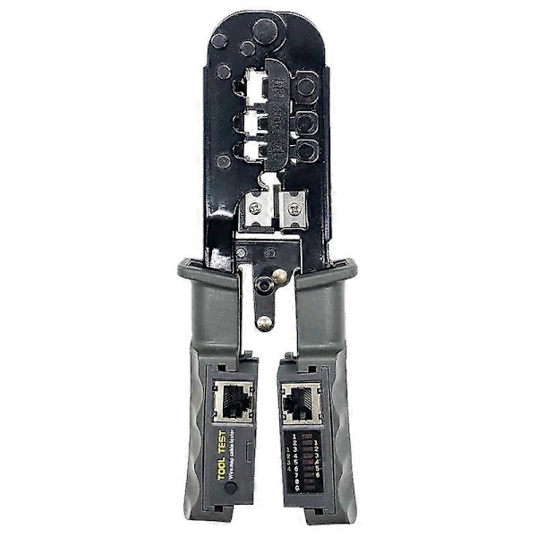 RJ45 Krympeverktøy for nettverkslan-kabeltester, kutteverktøy for Cat7 Cat6 Cat5 RJ11 RJ12 RJ45 Krympeverktøy i metall