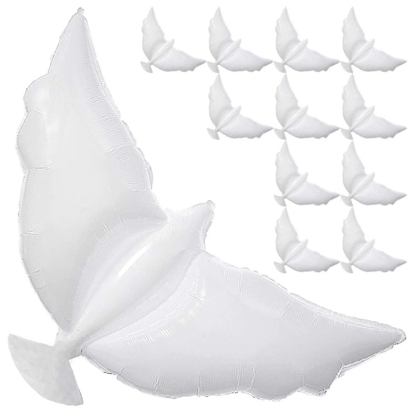 12 Pack Dove Balloons Memorial Release in , Biohajoava White Angel Lanterns Funeral Party Decora