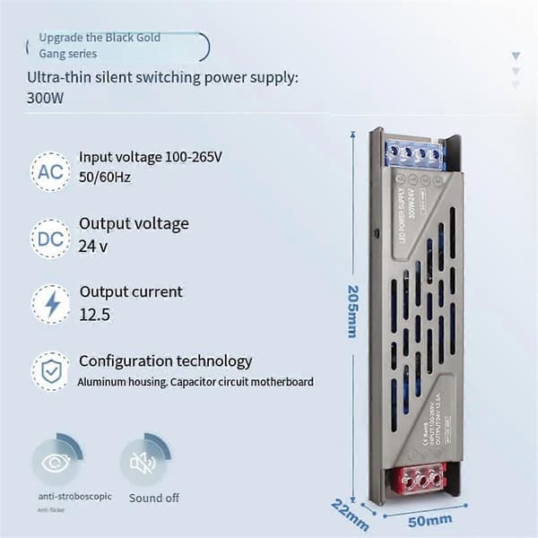 LED Transformer 24 V Transformer 24 Volt Driver Konstant Spænding LED Transformer til LED Strip L