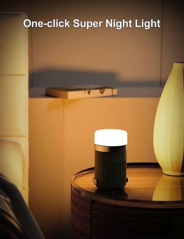 LED Camping Lantern, 15000mAh Oppladbare Lys med 4 Lysmoduser, Backup Strøm, IP66 Lys for