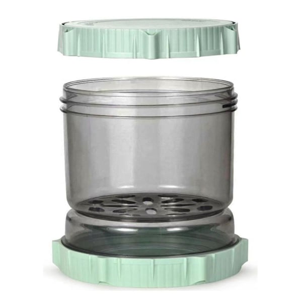 Pickle Flip Krukke Med Si Flip, 50 oz Pickle Container Pickle-juice Separator Jar, Pickle Opbevaring