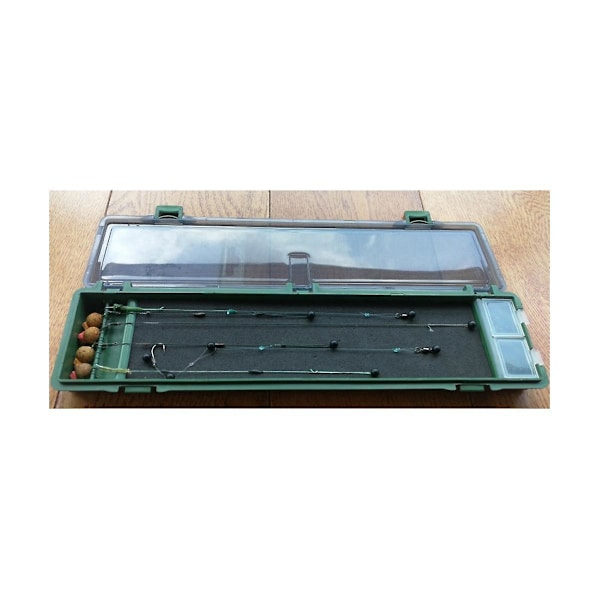 34,5 cm Karpfiske Rigg Tackle Box Fiske Rigg Förvaringslådor Case Behållare Fiske Linje Hook Utrustning