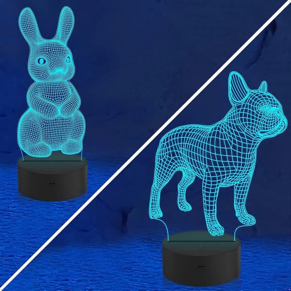 SBSG Kanin & Bulldog 3D Natlampe