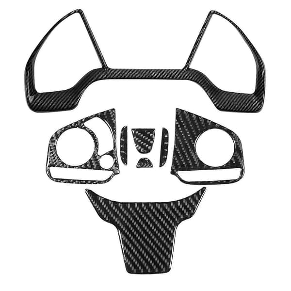 Instrumentbräda Trim Skydd Ram ABS Kolfiberstil För Honda Civic