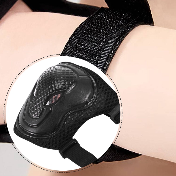 Knäskydd och armbågsskydd Stöd Skydd Säkerhetsskyddssats för Vuxen Skate Skydd