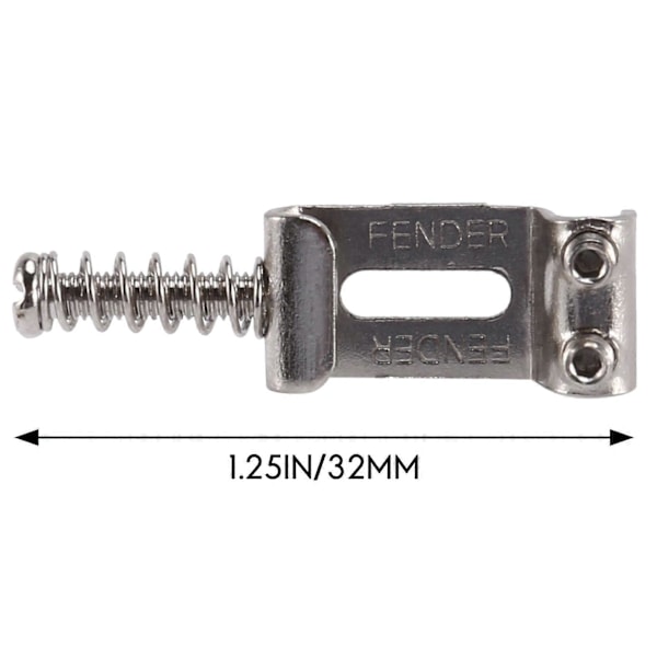 Gitar Stall Sadel Roller Tremolo för Strat Tele Elgitarr Tillbehör Silver