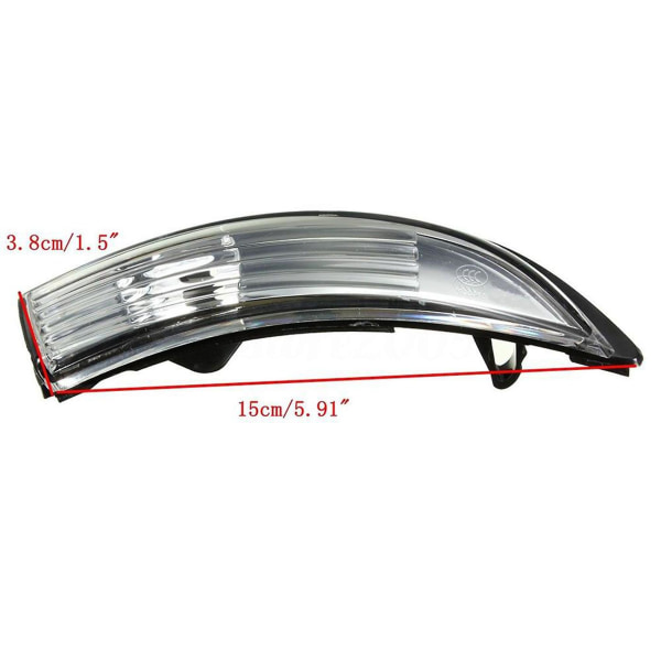 4x Höger Sidospegel Blinkers Dörr Sidospegel Indikator Skydd För Fiesta Mk8 2008-2016 Wi