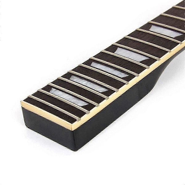 22 Band Elektrisk Gitarr Hals Lönn Greppbräda Rosenträ Svart för LP Gitarrer