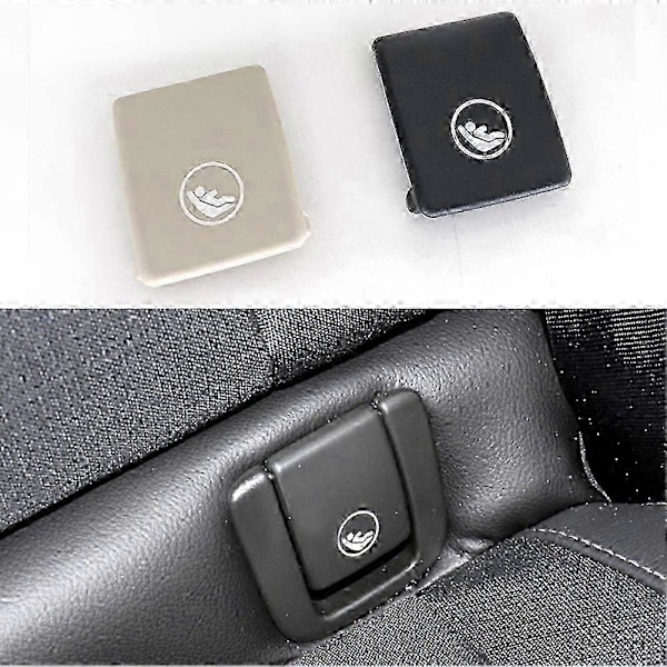 2X Bil Bakre Krok ISOFIX Deksel Barnesete for V60 V90 XC40 XC60 S60 S90 Bil Bakre Krok Svart
