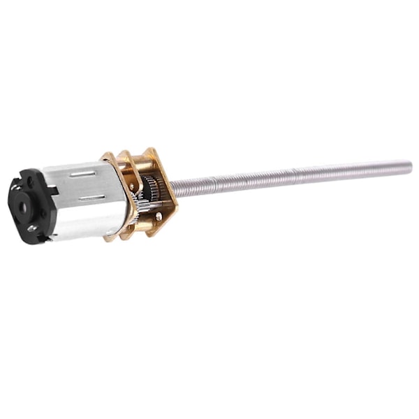 DC 6V vaihdemoottori pitkällä M3*55MM ruuvikierteellä varustetulla ulostuloakselilla (500RPM)