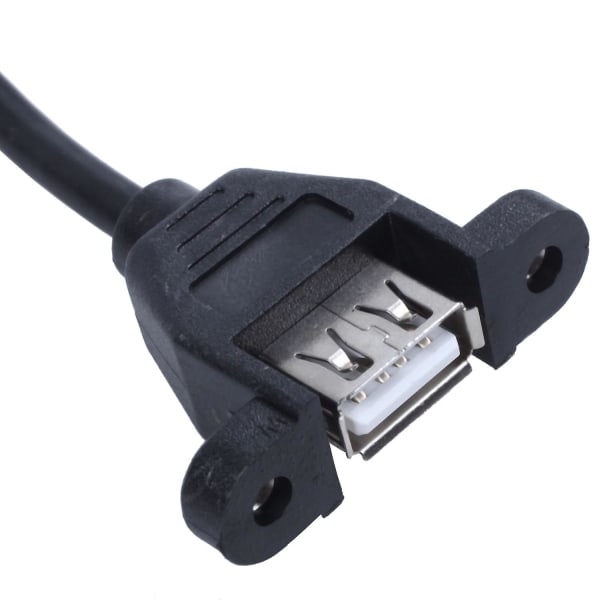 USB 2.0 A Han til 2 Dobbelt USB Hun Jack Y Splitter Hub Strømkabel Adapterkabel