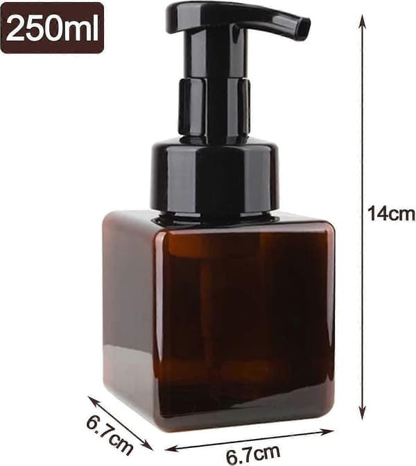 2 st 250ml (8.5oz) Tomma Pumpflaskor (grön + brun)
