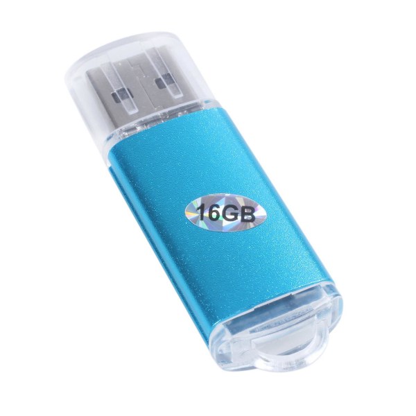 2x USB Memory Stick Flash Pen Drive U -levy Ps3:lle Ps4 PC-televisiolle Väri: sininen Kapasiteetti: 16 Gt