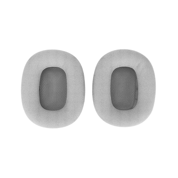 For Max hodetelefoner Svampdeksel Øreklokker Multifunksjonelle 1 par øreputer tilbehør, sølvgrå