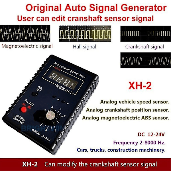 Xh-2 Sensor Simulationsboks Automotive Signalgenerator Analogt Signal Stopur Bilreparationsværktøj