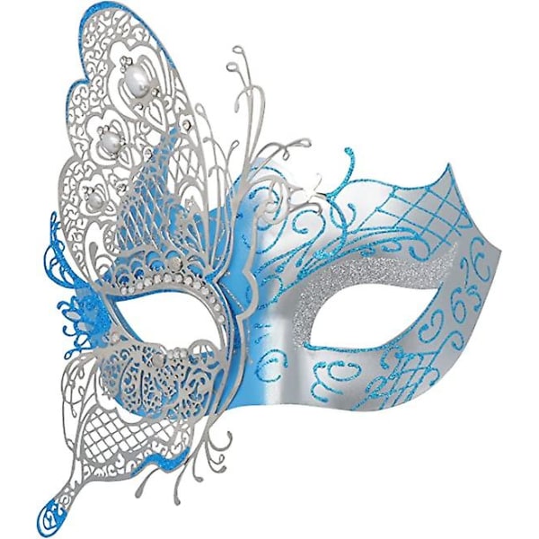 Mystisk venetiansk sommerfugl Dame Maskerade Halloween Fest Maskeaften Ball Ball Maske Bar Kostymer Tilbehør