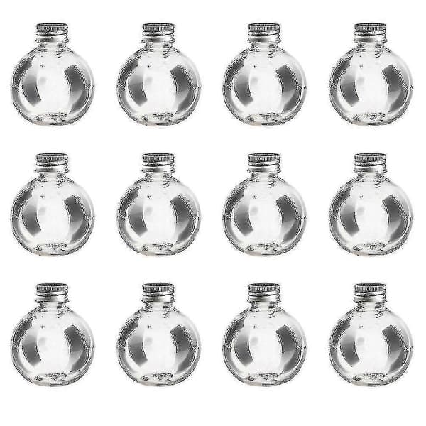 25 st Plastflaskor Transparenta Läcksäkra 150ml Tomma Glödlampsformade Flaskbehållare Bollflaska
