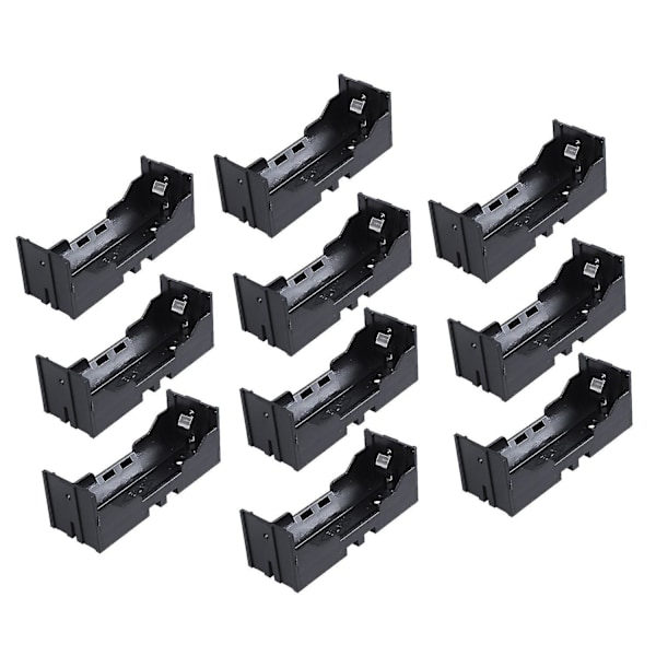 Plastboks for oppbevaring av 26650 batterier (10 stk), svart