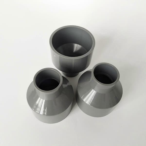 Sourcing Map 50mm X 20mm PVC-putken supistusliitin, harmaa, 2 kpl