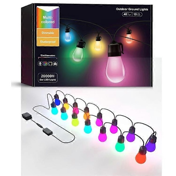 Bluetooth magisk kugle boble lampe lyskæde