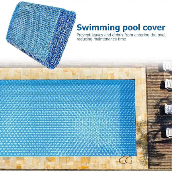 Rektangulär Poolmatta, Värmeisolerande Film för Poolskydd, Bubbelpolyeten Skydd