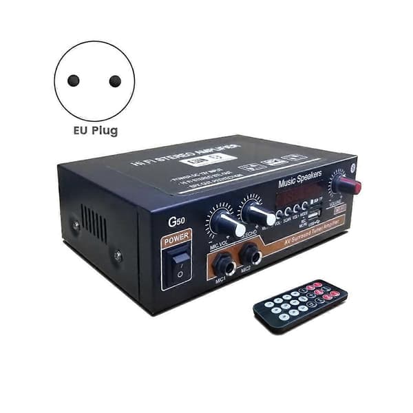 G50 Digital Forsteker Multifunksjonell Dobbel Forsteker Audio Stereo Forsteker Biltilbehør EU Plugg
