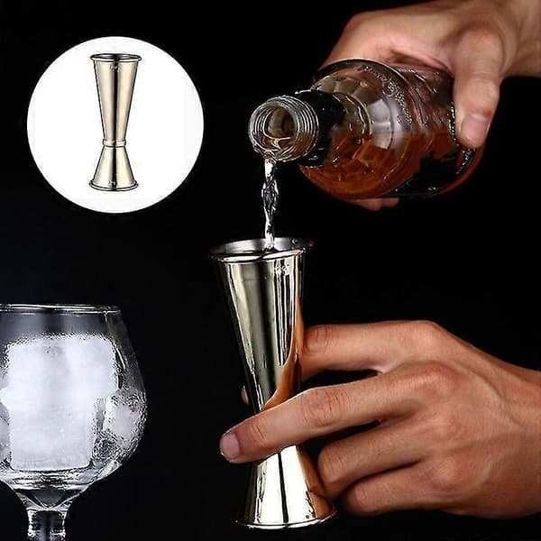 30/60 ml Dobbelt Cocktail Bar Jigger Japansk Rustfrit Stål Målekop Jigger