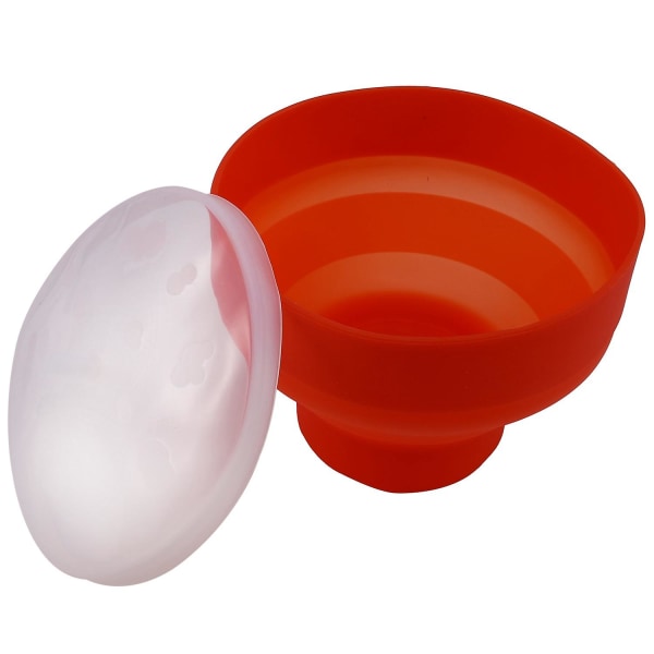 Popcorn-mikroaaltouuni silikoni taitettava punainen keittiön helppokäyttöiset työkalut tee itse popcorn-ämpärikulhokone kannella