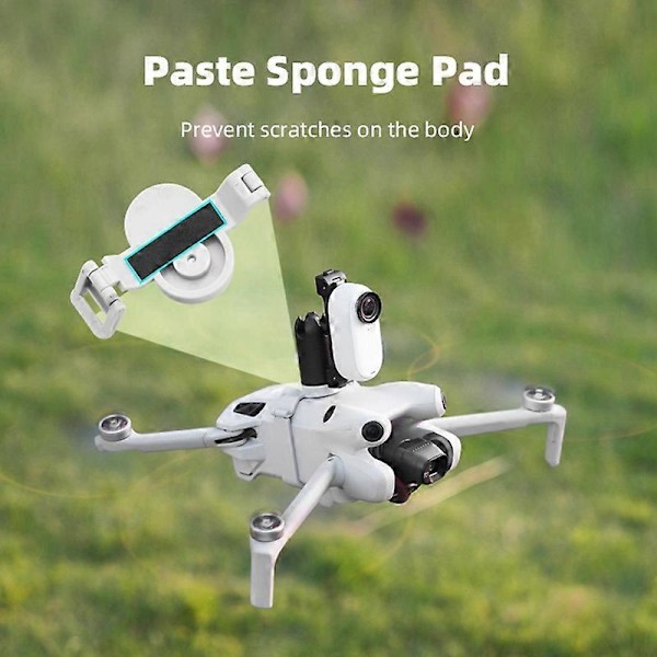 För Mini 4 Pro Drönaradapter Topp Förlängd Hållare Actionkamera Fyll Förlängd Fäste Hållare