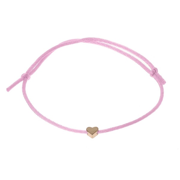 Hjerte Charm Armbånd Justerbar Kabbalah Weave Rød String Armbånd Til Voksne