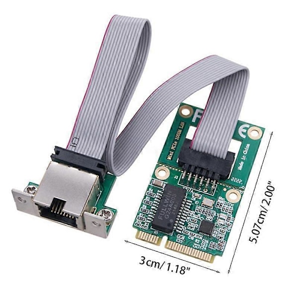 Nytt Mini PCI-E Nätverkskort 1000Mbps Gigabit Ethernet NIC Adapter RTL8111F PCI 10/100/1000M RJ45 LA