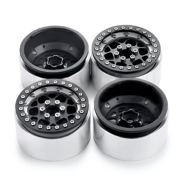 2x Rc 2.2 Beadlock Vanteet Säädettävät 4 Offsetit Vanteet 1/10 Mud Crawler Scx10e5 Jy