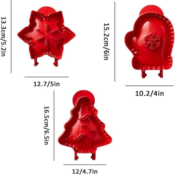9-pack Mini Hand Pie Pocket Pie Press Set, Klassiska Hand Pie-formar med En Press, Degpressare Pocket P