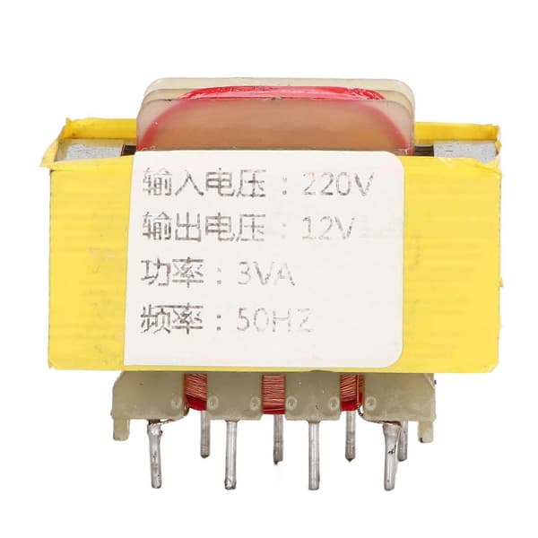 9-pinnars isoleringstransformator 50HZ 3VA Ingång 220V Utgång 12V Transformator Modul