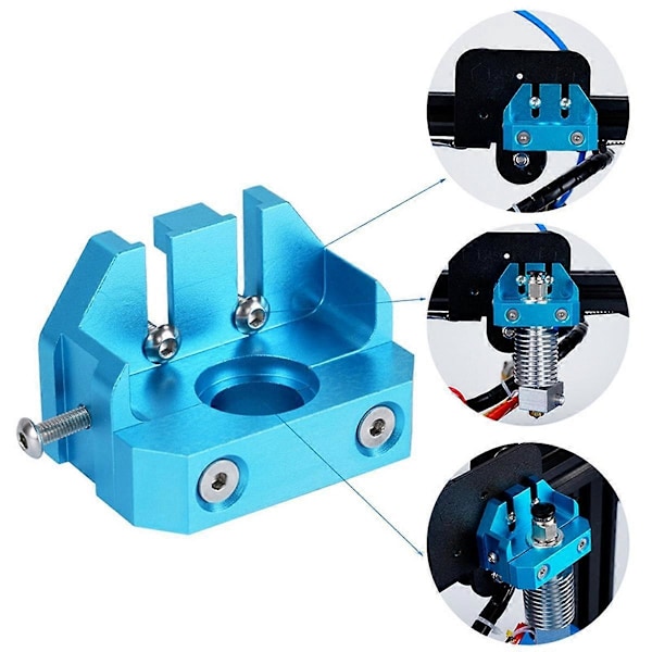 Faste blokker i metall for Hotends for CR10S 3 5 for V5/V6 /Volcano/Mosquito/Dragon Hotends