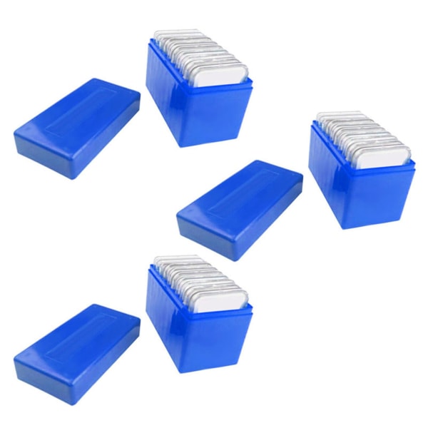 3x fyrkantig plast 10 mynt kapacitetshållare skiva förvaringsbox case Passar för Pccb Ngc