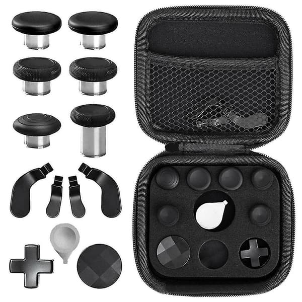 17st Metall Paddlar Tumgrepp Core Joystick Kit För One Elite 2 Förbättrad Precision Spelkontroll Delar D