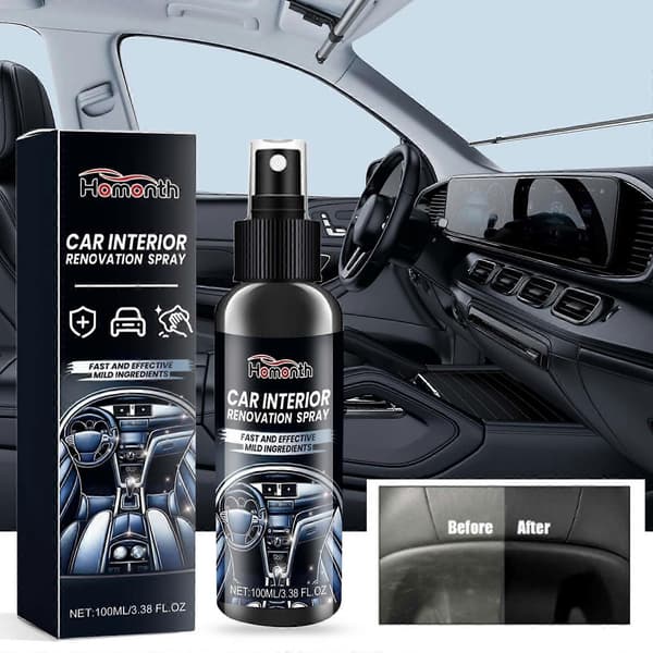 Bilplastrenoveringsspray Läderpanel Instrumentbräda Renovering Billack 100ml