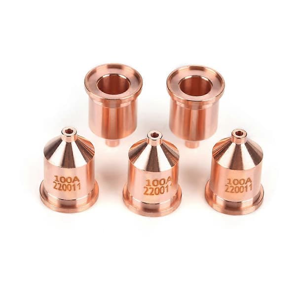 5 st/set 220011 Plasmaskärare Skärbrännare Förbrukningsmaterial Munstycksspetsar Kit för MAX1650