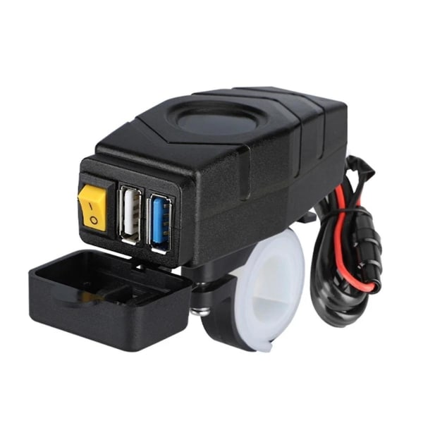 C1fb 20-80v E-cykel Styr USB-oplader 24v 36v 48v 60v Qc3.0 Hurtigoplader Adapter(rødt lys)