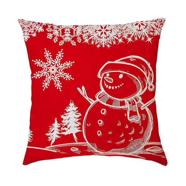 4-pack Kuddfodral God Jul Dekorativa Soffkuddar Bomull Linne