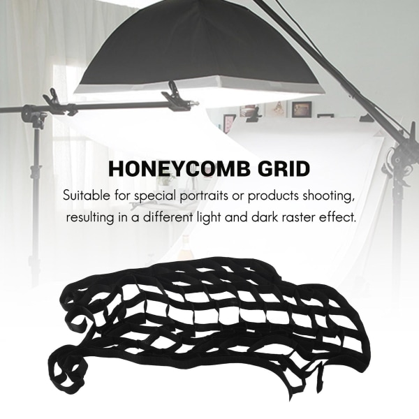 Andoer fotografisk honeycomb-nett for 50*70 cm / 20*28 tommer Paraply Softbox Studio/Strobe Paraply Softbox
