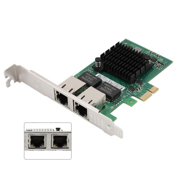 I350T2M PCIE Dual Port til Intel I350AM2 Chip Processor Gigabit Netværkskort