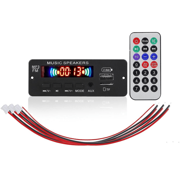 12v Mp3 Wpe Dekoderkort Lydmodul Usb Tf Radio Bluetooth5.0