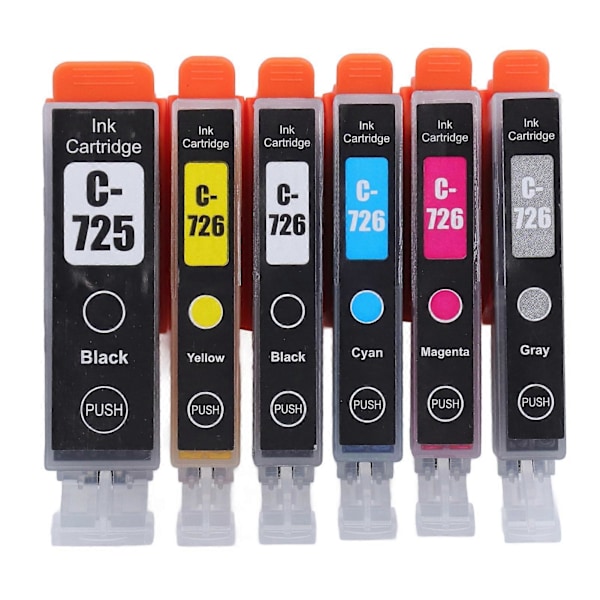Blækpatron ABS Printerpatron med blæk til PIXMA IP4870 IP4970 IX6560 Printer BK BK C M Y GY YEMAA