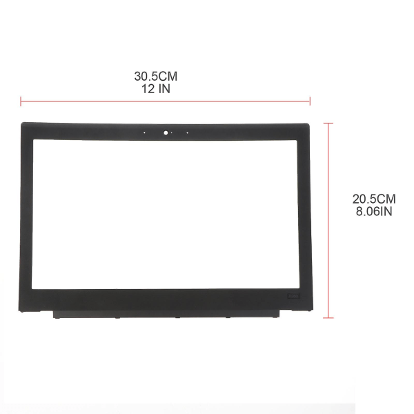 Lcd frontskjermramme Bezel deksel erstatning for Lenovothinkpad X260 bærbar PC